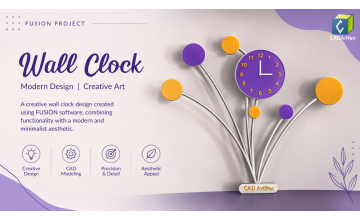 Creative Wall Clock Design in Autodesk Fusion 360: Step-by-Step Guide